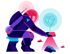 astronauta programándose